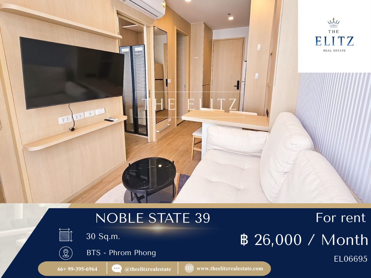 For RentCondoSukhumvit, Asoke, Thonglor : ✨ Want to be luxurious in the heart of Sukhumvit But pay the best price in this room at Noble State 39, answers the most. 💯