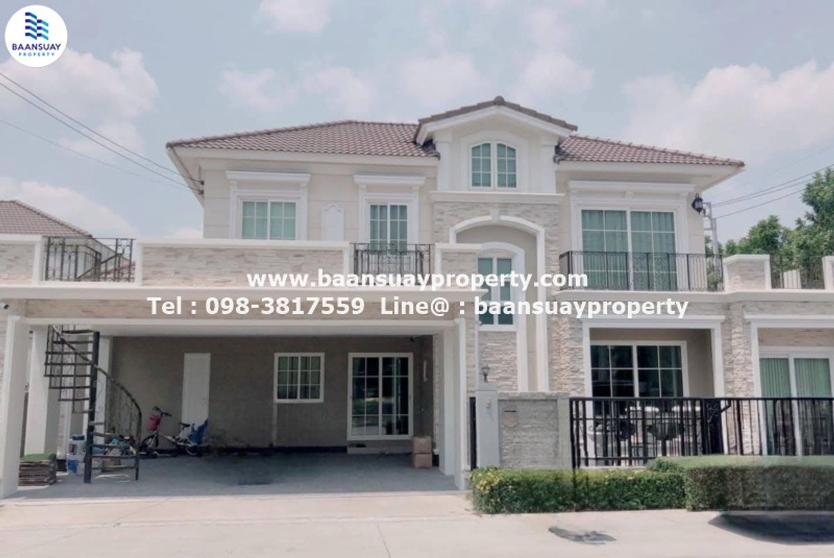 For RentHouseKaset Nawamin,Ladplakao : Rent a 2 -story detached house behind the Granodio Village. Kaset-Nawamin Grandio Kaset-nawamin