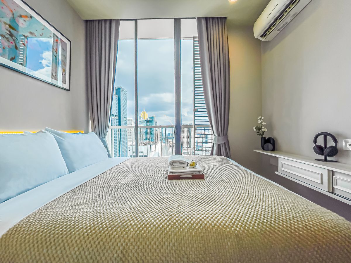 For RentCondoSukhumvit, Asoke, Thonglor : 🔥Urgent for rent🔥Noble Recole Sukhumvit 19, beautiful room, warm decoration, in the heart of Sukhumvit, fully furnished, ready to move in.