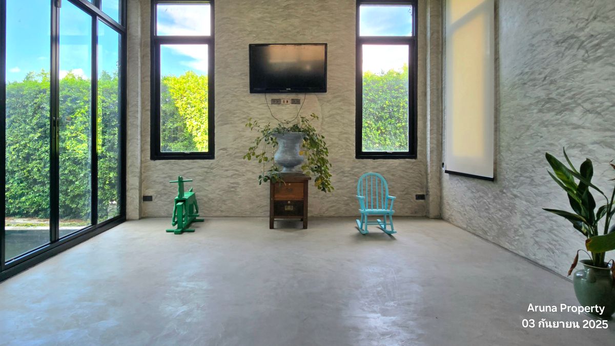 For SaleHouseNonthaburi, Bang Yai, Bangbuathong : 2 -story house for sale in Loft style, beautiful, elegant, peaceful on the land 123 square wah, Bang Bua Thong, Nonthaburi - 0066HS