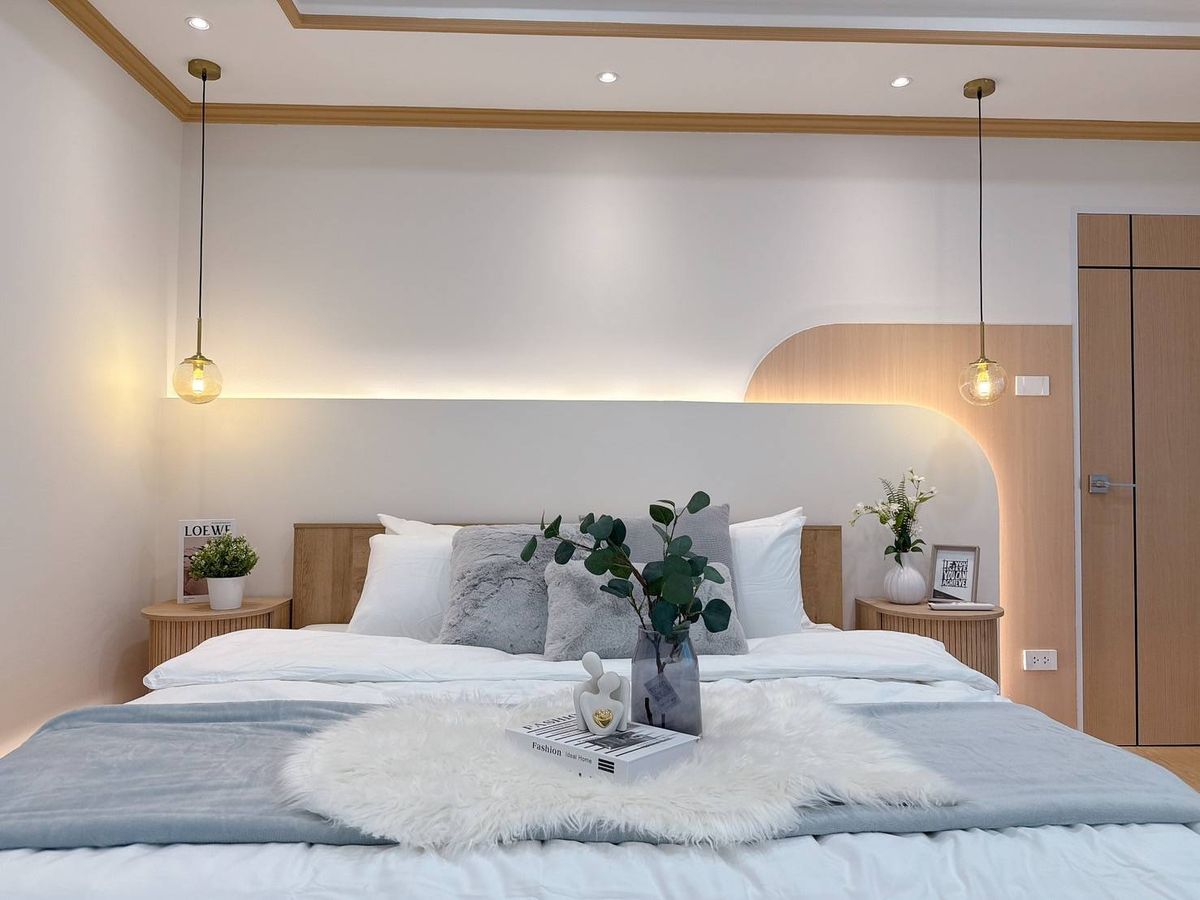 ขายคอนโดรัชดา ห้วยขวาง : จุดเริ่มต้นครอบครัวที่อบอุ่นจากห้องนี้เลย แบบ Modern Cozy ที่ทรัพย์แก้ว ทาวเวอร์
