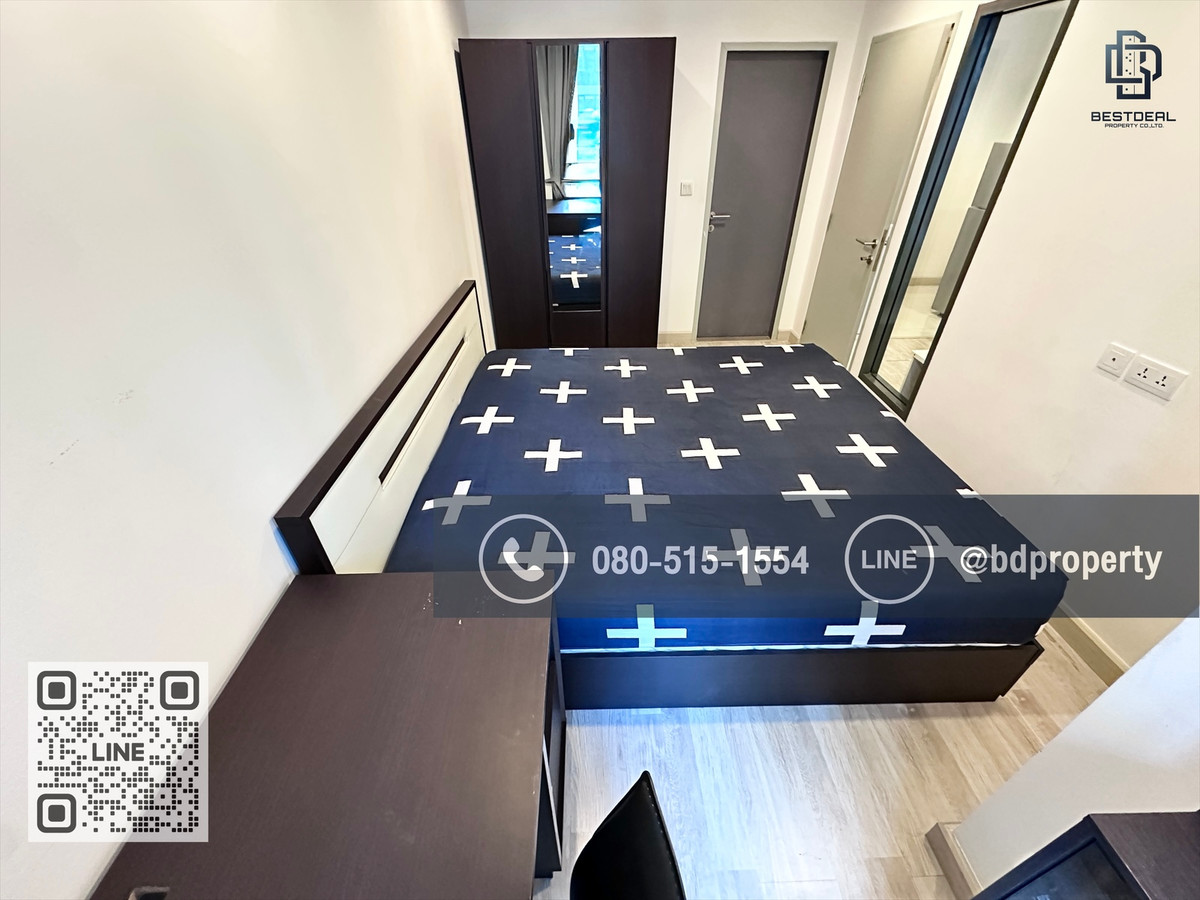 For RentCondoRama9, Petchburi, RCA : Bestdeal for rent now !!! Price 15,500/month only 1 bedroom 31 sqm. Beautiful room. Furniture and electrical appliances “IDEO Mobi Rama 9“ near MRT and Central Rama 9, only 80 m.