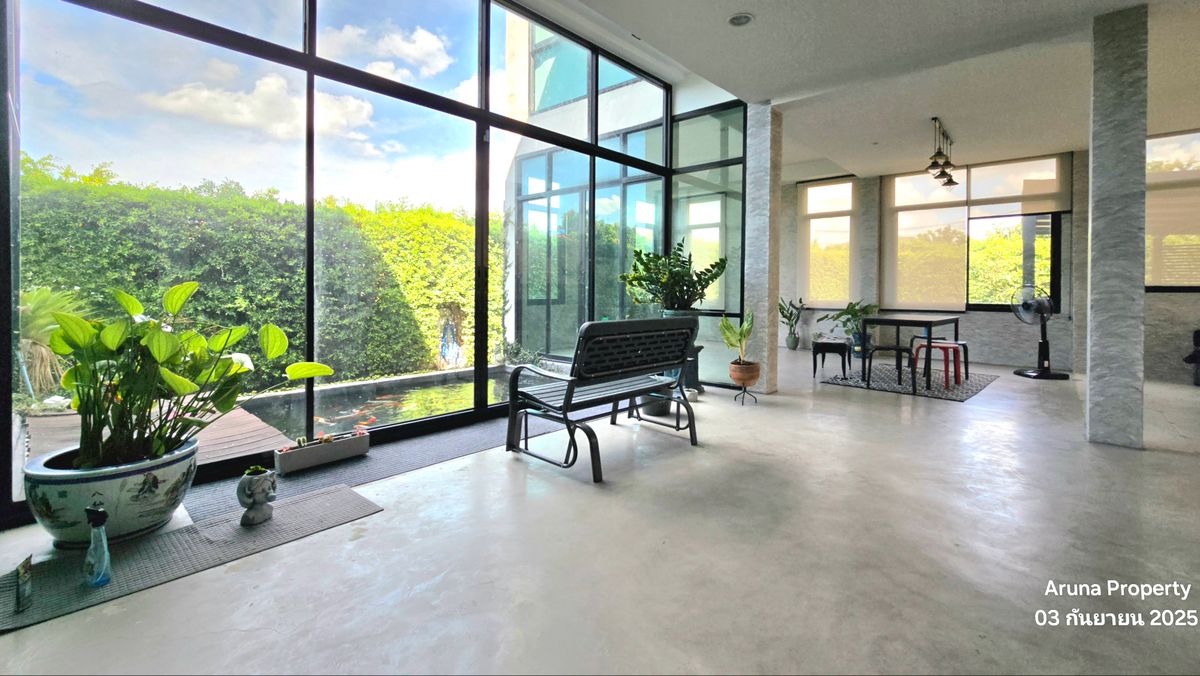 For SaleHouseNonthaburi, Bang Yai, Bangbuathong : 2 -story house for sale in Loft style, beautiful, elegant, peaceful on the land 123 square wah, Bang Bua Thong, Nonthaburi - 0066HS