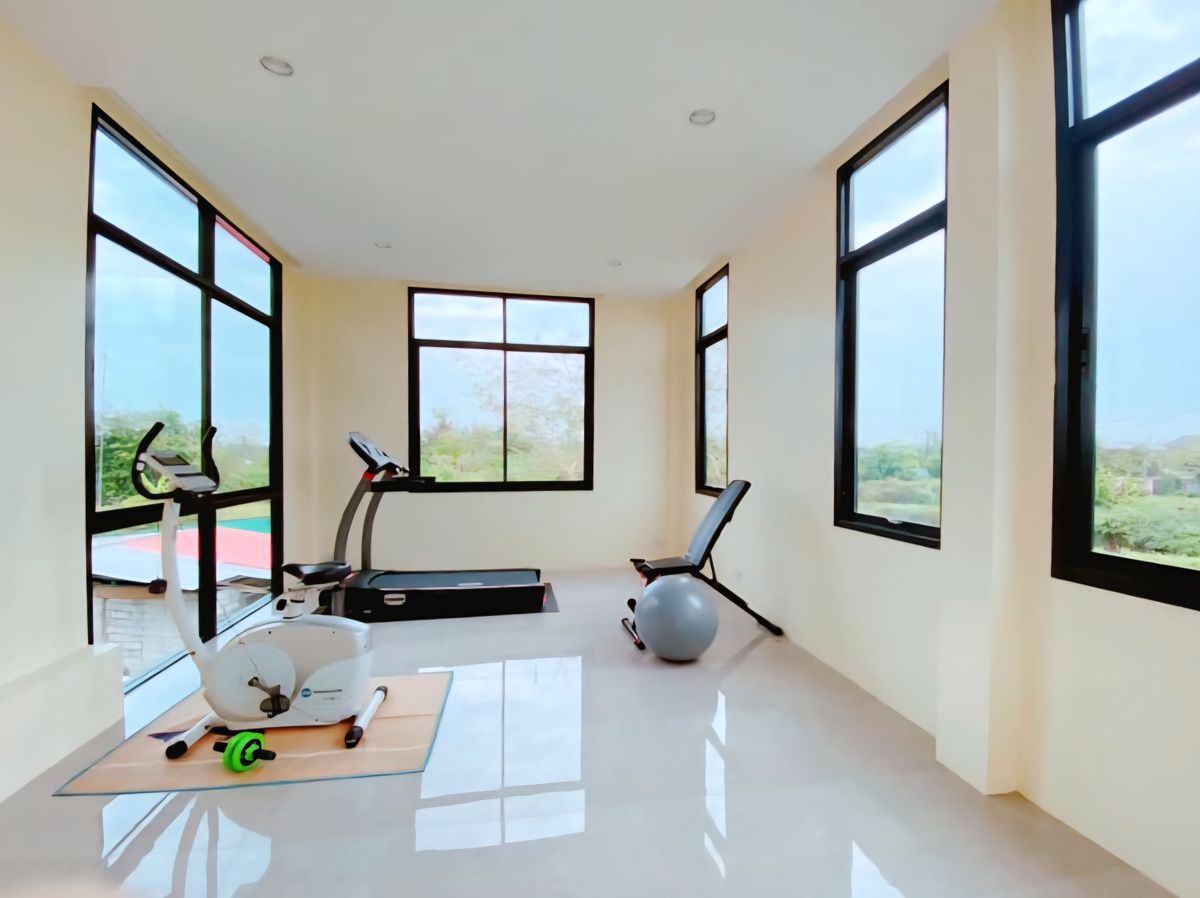 For SaleHouseNonthaburi, Bang Yai, Bangbuathong : 2 -story house for sale in Loft style, beautiful, elegant, peaceful on the land 123 square wah, Bang Bua Thong, Nonthaburi - 0066HS