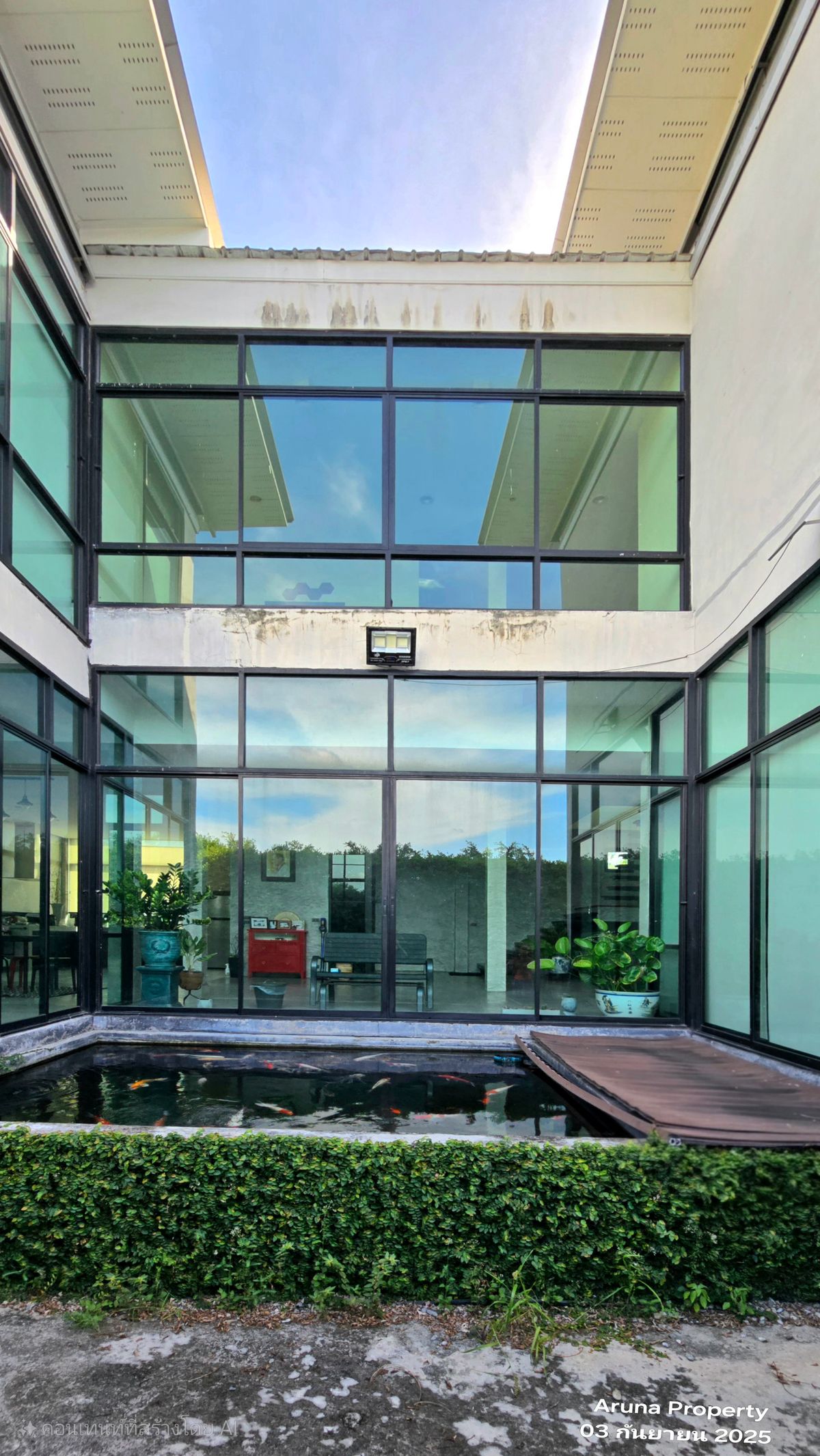 For SaleHouseNonthaburi, Bang Yai, Bangbuathong : 2 -story house for sale in Loft style, beautiful, elegant, peaceful on the land 123 square wah, Bang Bua Thong, Nonthaburi - 0066HS