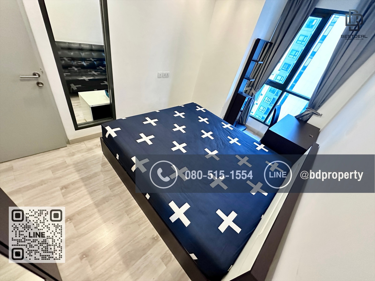 For RentCondoRama9, Petchburi, RCA : Bestdeal for rent now !!! Price 15,500/month only 1 bedroom 31 sqm. Beautiful room. Furniture and electrical appliances “IDEO Mobi Rama 9“ near MRT and Central Rama 9, only 80 m.