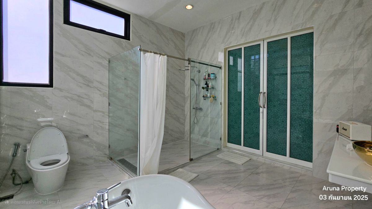 For SaleHouseNonthaburi, Bang Yai, Bangbuathong : 2 -story house for sale in Loft style, beautiful, elegant, peaceful on the land 123 square wah, Bang Bua Thong, Nonthaburi - 0066HS