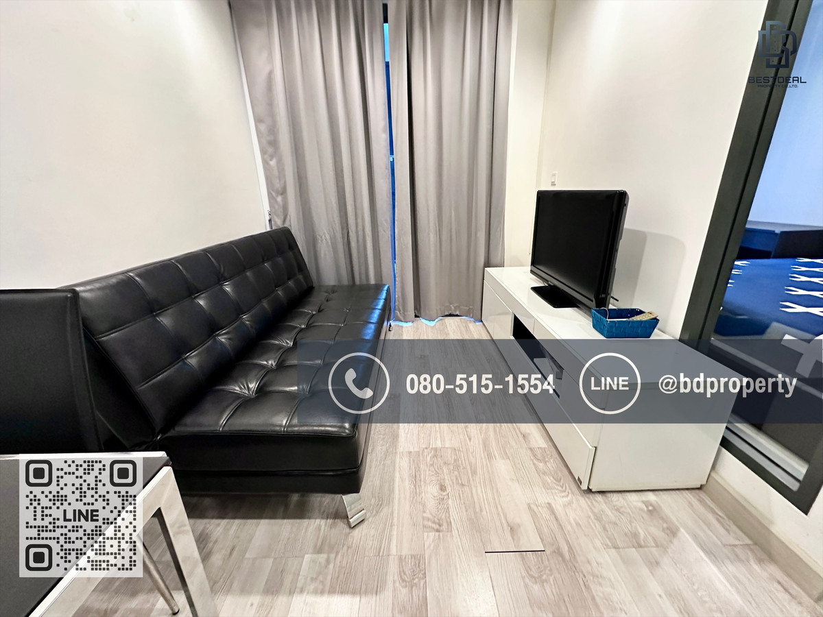 For RentCondoRama9, Petchburi, RCA : Bestdeal for rent now !!! Price 15,500/month only 1 bedroom 31 sqm. Beautiful room. Furniture and electrical appliances “IDEO Mobi Rama 9“ near MRT and Central Rama 9, only 80 m.