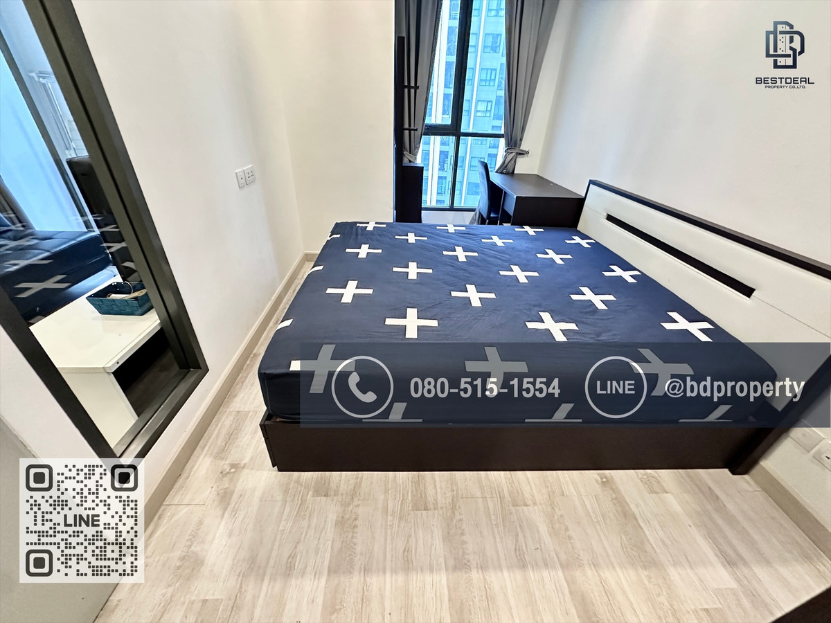 For RentCondoRama9, Petchburi, RCA : Bestdeal for rent now !!! Price 15,500/month only 1 bedroom 31 sqm. Beautiful room. Furniture and electrical appliances “IDEO Mobi Rama 9“ near MRT and Central Rama 9, only 80 m.