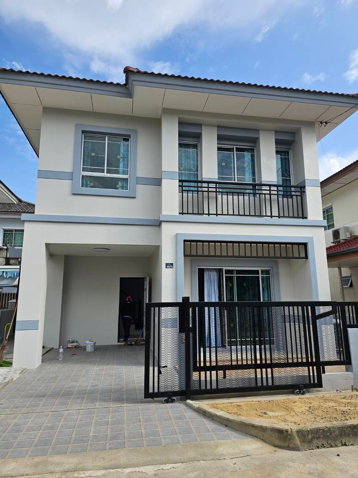 ขายบ้านมีนบุรี-ร่มเกล้า : หมู่บ้านพร้อมพัฒน์2 บ้านเดี่ยว2ชั้น 35ตรว