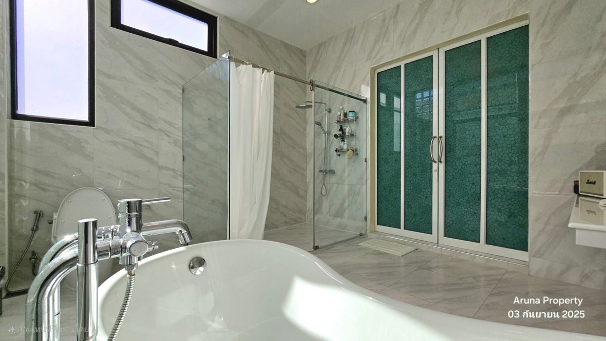 For SaleHouseNonthaburi, Bang Yai, Bangbuathong : 2 -story house for sale in Loft style, beautiful, elegant, peaceful on the land 123 square wah, Bang Bua Thong, Nonthaburi - 0066HS