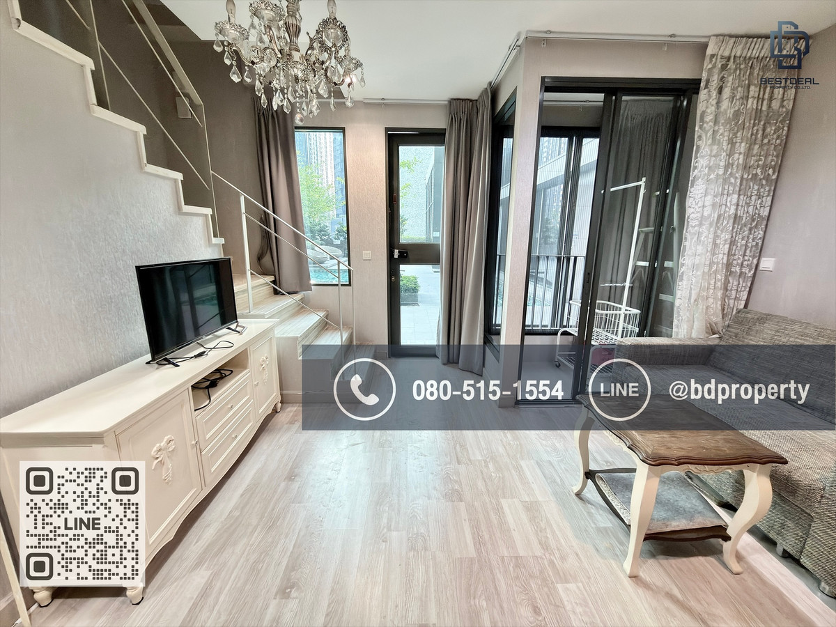 For RentCondoRama9, Petchburi, RCA : Bestdeal for rent now !!! Price 15,500/month only 1 bedroom 31 sqm. Beautiful room. Furniture and electrical appliances “IDEO Mobi Rama 9“ near MRT and Central Rama 9, only 80 m.