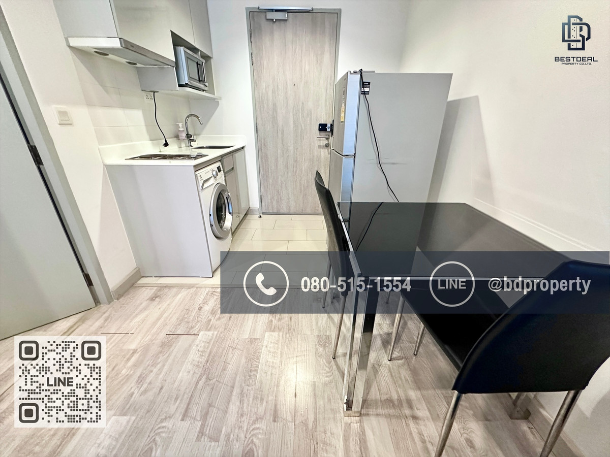 For RentCondoRama9, Petchburi, RCA : Bestdeal for rent now !!! Price 15,500/month only 1 bedroom 31 sqm. Beautiful room. Furniture and electrical appliances “IDEO Mobi Rama 9“ near MRT and Central Rama 9, only 80 m.