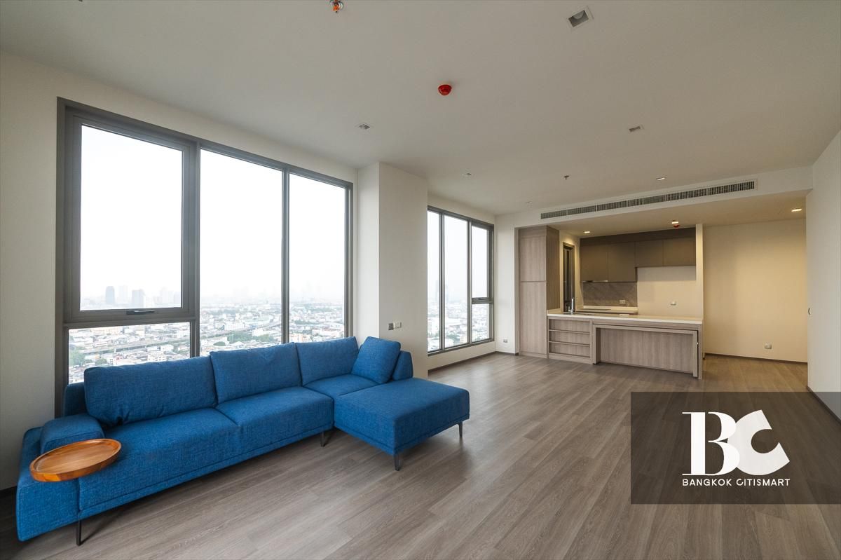 ขายคอนโดสาทร นราธิวาส : Rhythm Charoenkrung Pavillion – Rare 2-Bedroom, 109 SQ.M. High-Floor Unit Luxury 2-Bedroom Condo – 109 SQ.M. | ฿29 Million