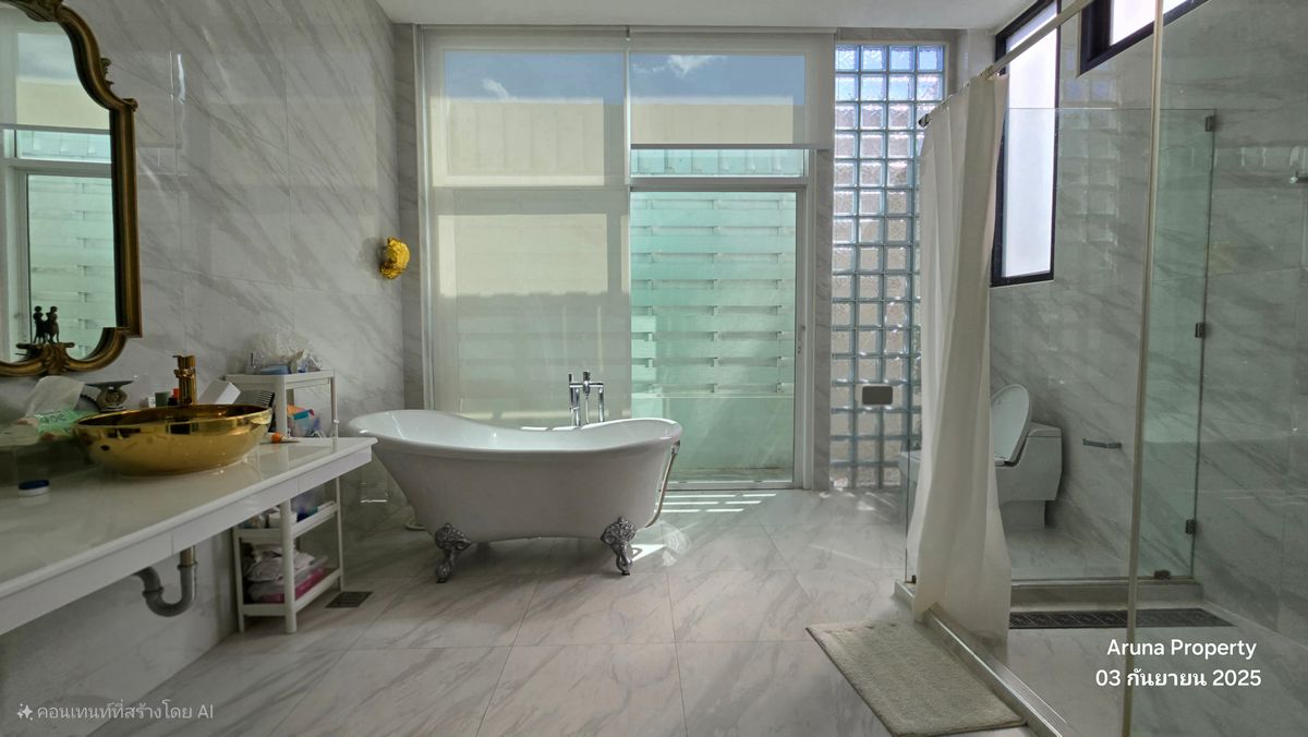 For SaleHouseNonthaburi, Bang Yai, Bangbuathong : 2 -story house for sale in Loft style, beautiful, elegant, peaceful on the land 123 square wah, Bang Bua Thong, Nonthaburi - 0066HS