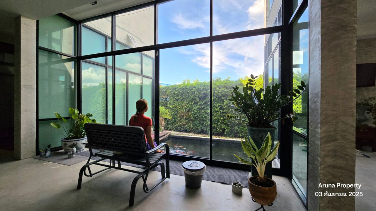 For SaleHouseNonthaburi, Bang Yai, Bangbuathong : 2 -story house for sale in Loft style, beautiful, elegant, peaceful on the land 123 square wah, Bang Bua Thong, Nonthaburi - 0066HS