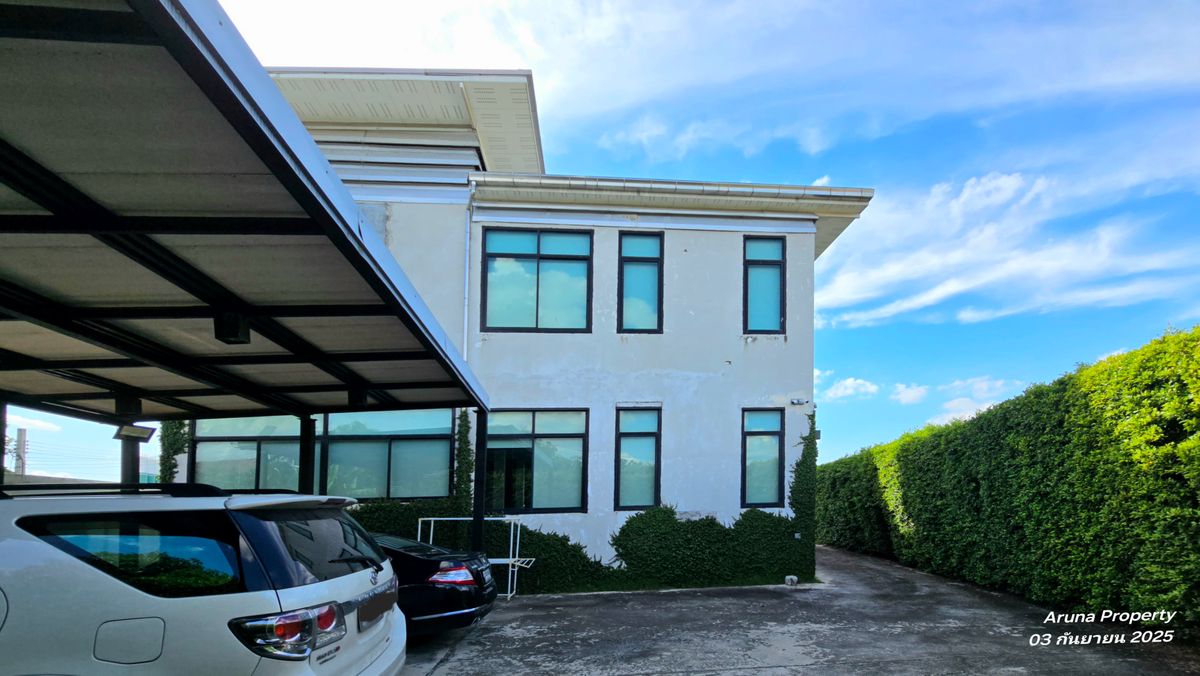 For SaleHouseNonthaburi, Bang Yai, Bangbuathong : 2 -story house for sale in Loft style, beautiful, elegant, peaceful on the land 123 square wah, Bang Bua Thong, Nonthaburi - 0066HS