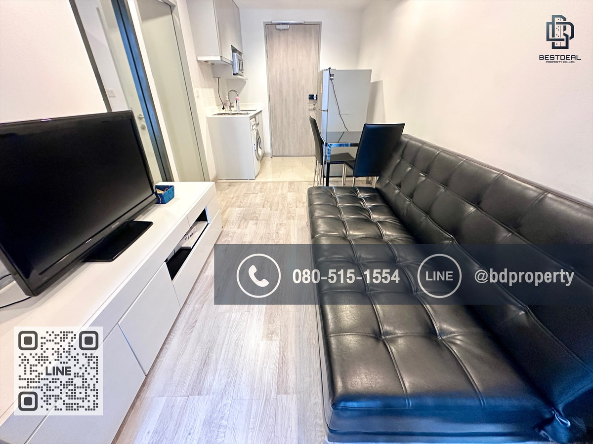 For RentCondoRama9, Petchburi, RCA : Bestdeal for rent now !!! Price 15,500/month only 1 bedroom 31 sqm. Beautiful room. Furniture and electrical appliances “IDEO Mobi Rama 9“ near MRT and Central Rama 9, only 80 m.