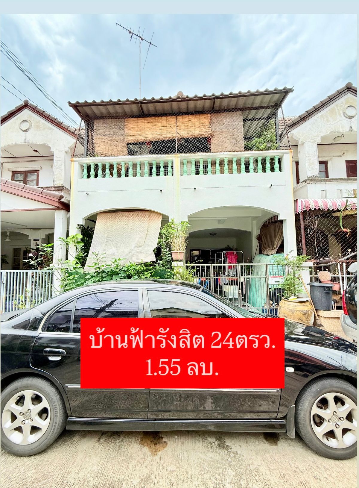 For SaleTownhomePathum Thani,Rangsit, Thammasat : Urgent sale !! Baan Fah Rangsit 24 sq. Wah. 4 bedrooms, 3 water 1.55 deleted