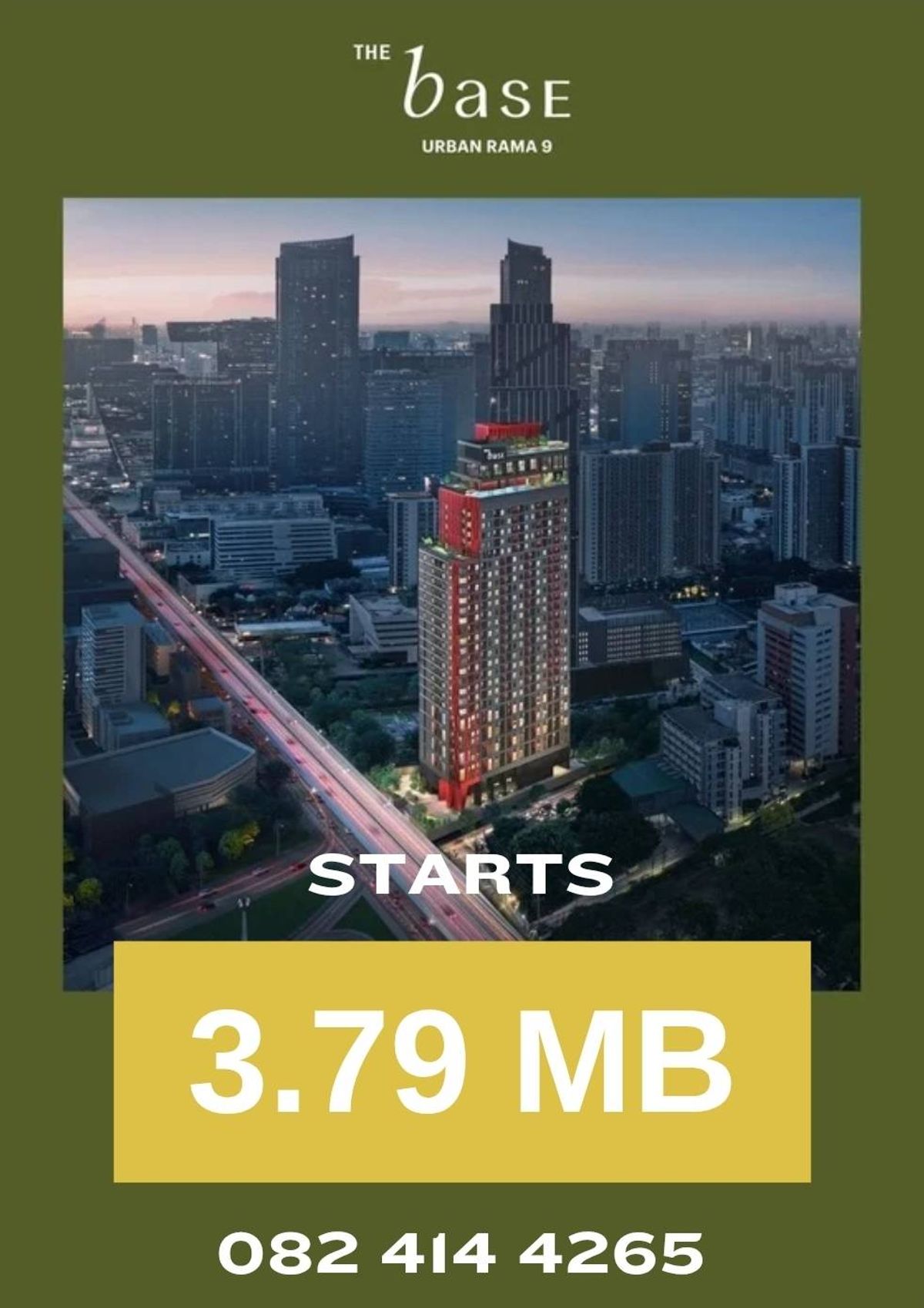 ขายคอนโดพระราม 9 เพชรบุรีตัดใหม่ RCA : ขายคอนโดเปิดใหม่ 𝗧𝗛𝗘 𝗕𝗔𝗦𝗘 𝗨𝗥𝗕𝗔𝗡 𝗥𝗔𝗠𝗔𝟵  จากแสนสิริ  ใจกลางพระราม9 ราคาเริ่มต้น 3.79 ล้านบาท