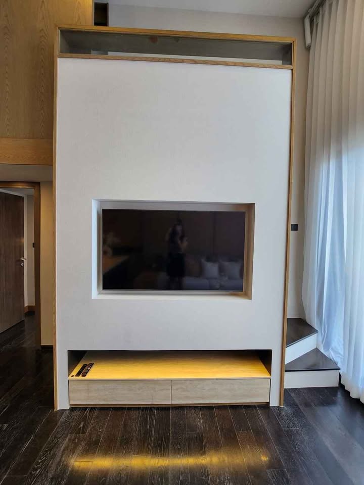 For RentCondoSukhumvit, Asoke, Thonglor : 🔥For urgent rent🔥 Park Origin Thonglor, Duo Space room, 2 floors, fully furnished, ready to move in, next to BTS, convenient transportation