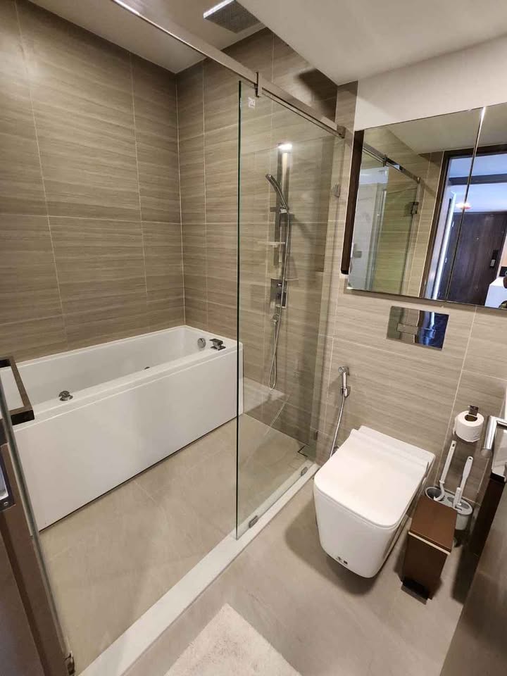 For RentCondoSukhumvit, Asoke, Thonglor : 🔥For urgent rent🔥 Park Origin Thonglor, Duo Space room, 2 floors, fully furnished, ready to move in, next to BTS, convenient transportation