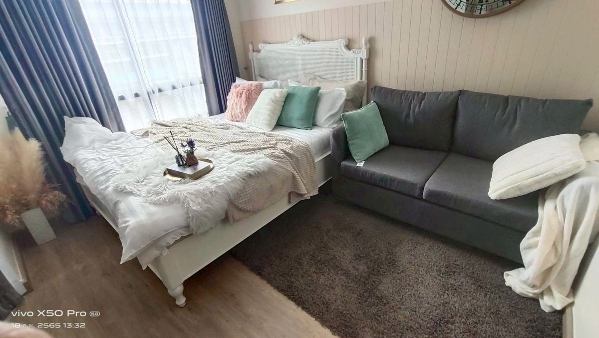 For RentCondoRatchadapisek, Huaikwang, Suttisan : 🎉 Urgent Rental 624 Condo Ratchada 36 624 Condolette Ratchada 36 🎉 24 sqm. Building C, 3rd floor, Line @bzproperty