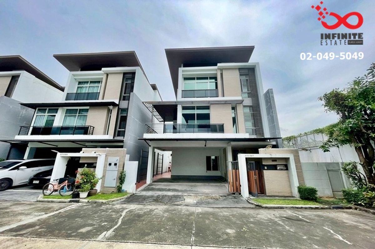 For SaleHousePattanakan, Srinakarin : 3-storey house for sale, Neva Biaond, Ramkhamhaeng-Rama 9 44 sq.w., a potential location near the expressway-the airport