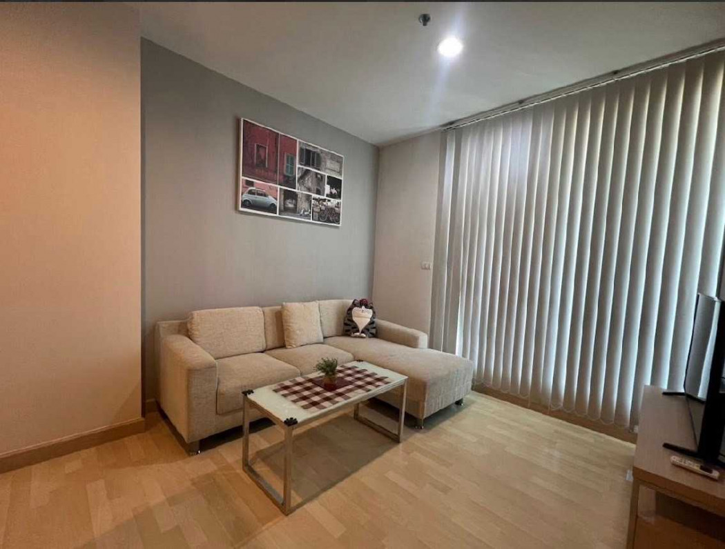For RentCondoRatchadapisek, Huaikwang, Suttisan : Condo for rent, central location in Ratchada, Rhythm Ratchada, 46 sq m, near MRT Ratchadaphisek