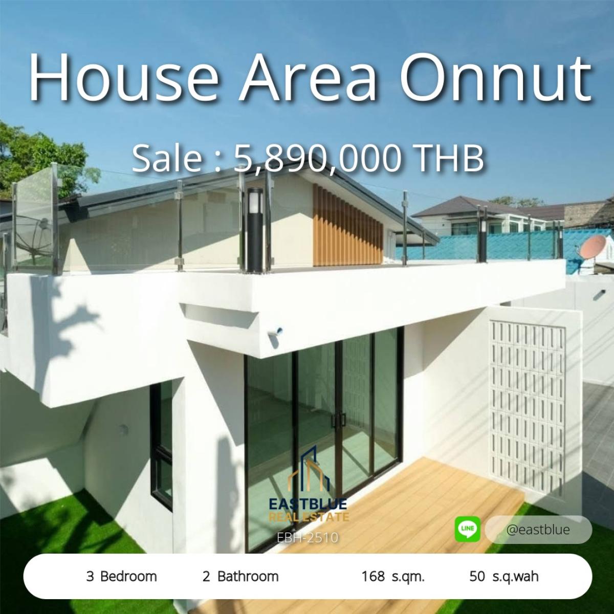 For SaleHouseOnnut, Udomsuk : House in Sukhumvit Area, Near BTS onnut
