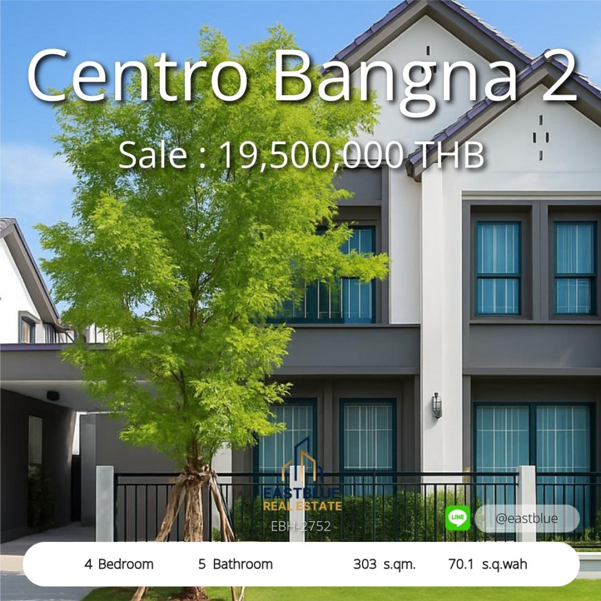 ขายบ้านบางนา แบริ่ง ลาซาล : 28/01/2026, บ้านเดี่ยวหรู Centro บางนา 2 ใกล้เมกาบางนา เพียง 2 นาที Luxury Home at Centro Bangna 2 – Only 2 Minutes from Mega Bangna