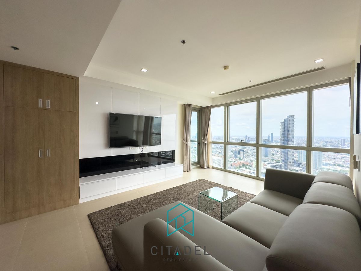 ให้เช่าคอนโดวงเวียนใหญ่ เจริญนคร :  The River by Raimon Land - Cozy, High Floor 2 Beds Condo for Rent!