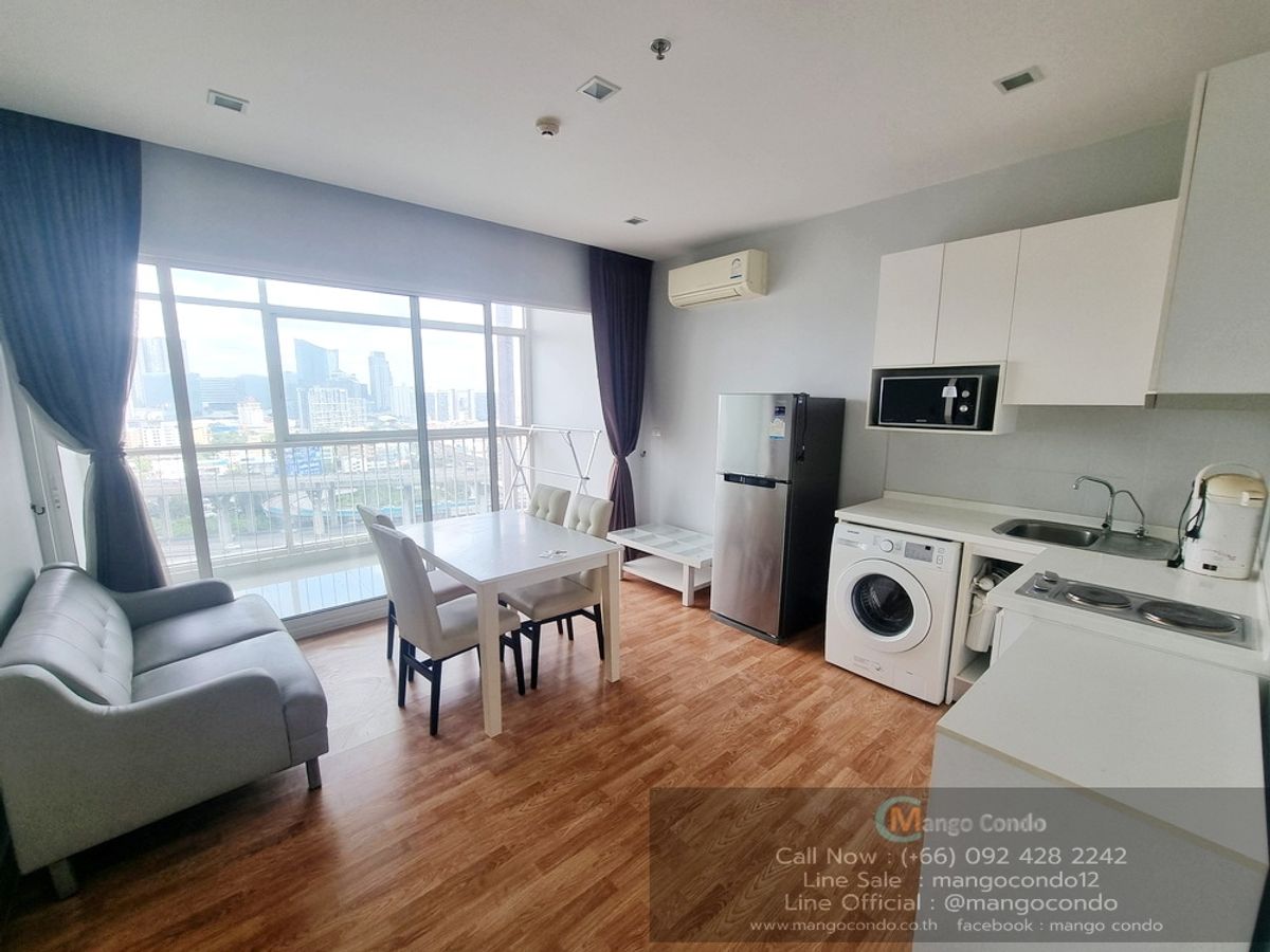 For RentCondoBangna, Bearing, Lasalle : For Rent 15000 baht The Coast Bangkok BangNa size 45 sqm on 20 floor BTS Bangna