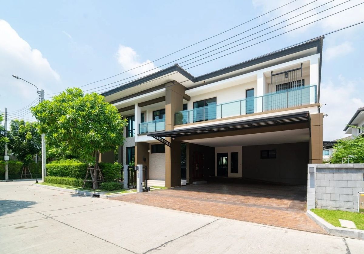 ขายบ้านบางนา แบริ่ง ลาซาล : หลังมุม 96ตรว 4น5น บ้านเดี่ยว 2 ชั้น The City บางนา กม7