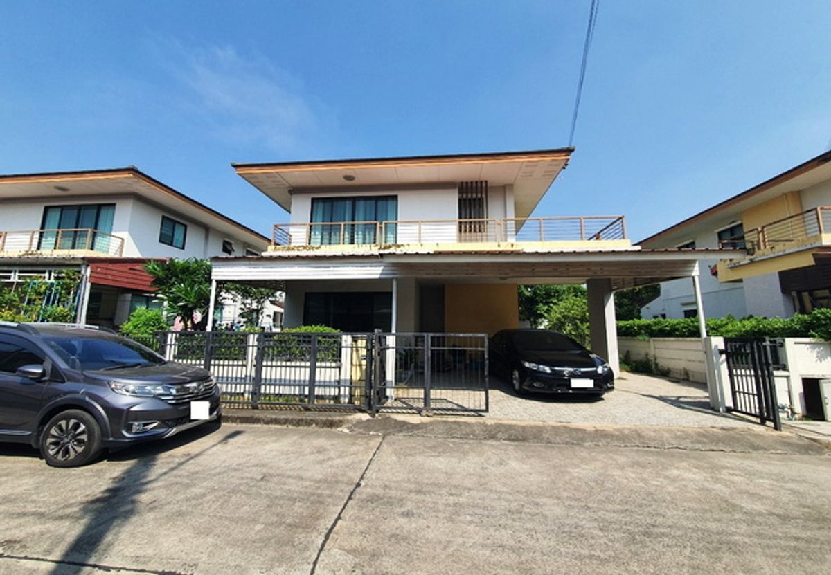 For SaleHousePathum Thani,Rangsit, Thammasat : House for sale Sathaporn Rangsit Village, Khlong 3, area 50.80 sq.w. 2 floors, 4 bedrooms, 3 water, negotiable price