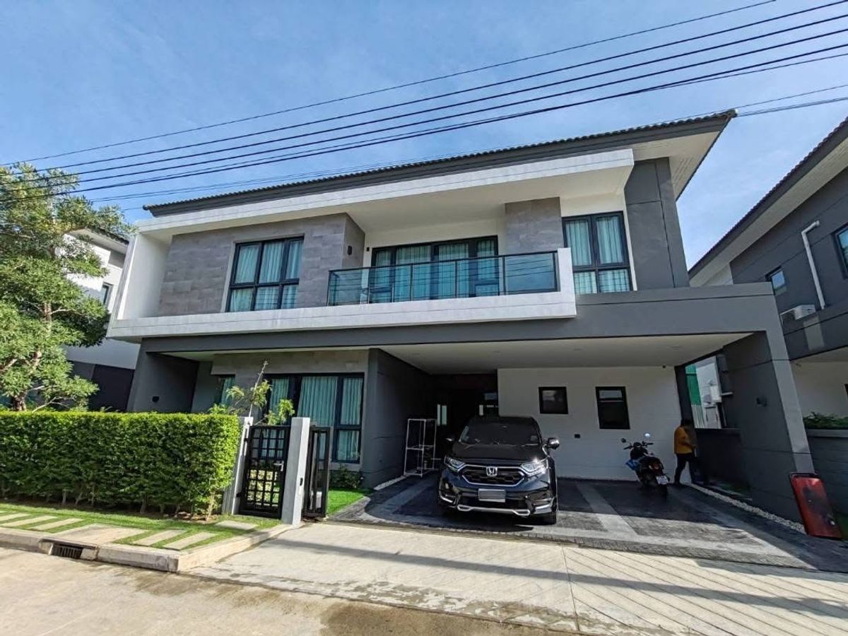 ให้เช่าบ้านบางนา แบริ่ง ลาซาล : ให้เช่า บ้านเดี่ยว The City บางนา บ้านใหม่ เฟอร์นิเจอร์ครบ 4 ห้องนอน