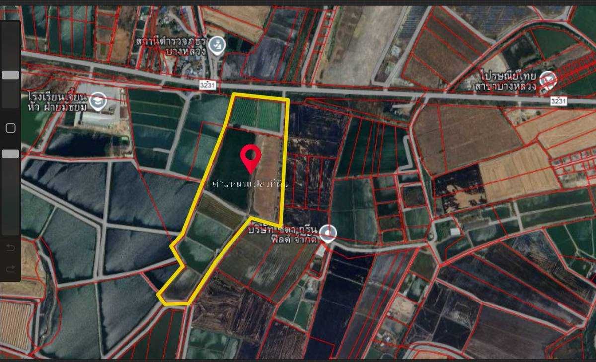 ขายที่ดินนครปฐม : ขายที่ดิน 70 ไร่ 3 งาน 40 ตร.ว. ตรงข้ามสถานีตำรวจภูธรบางหลวง