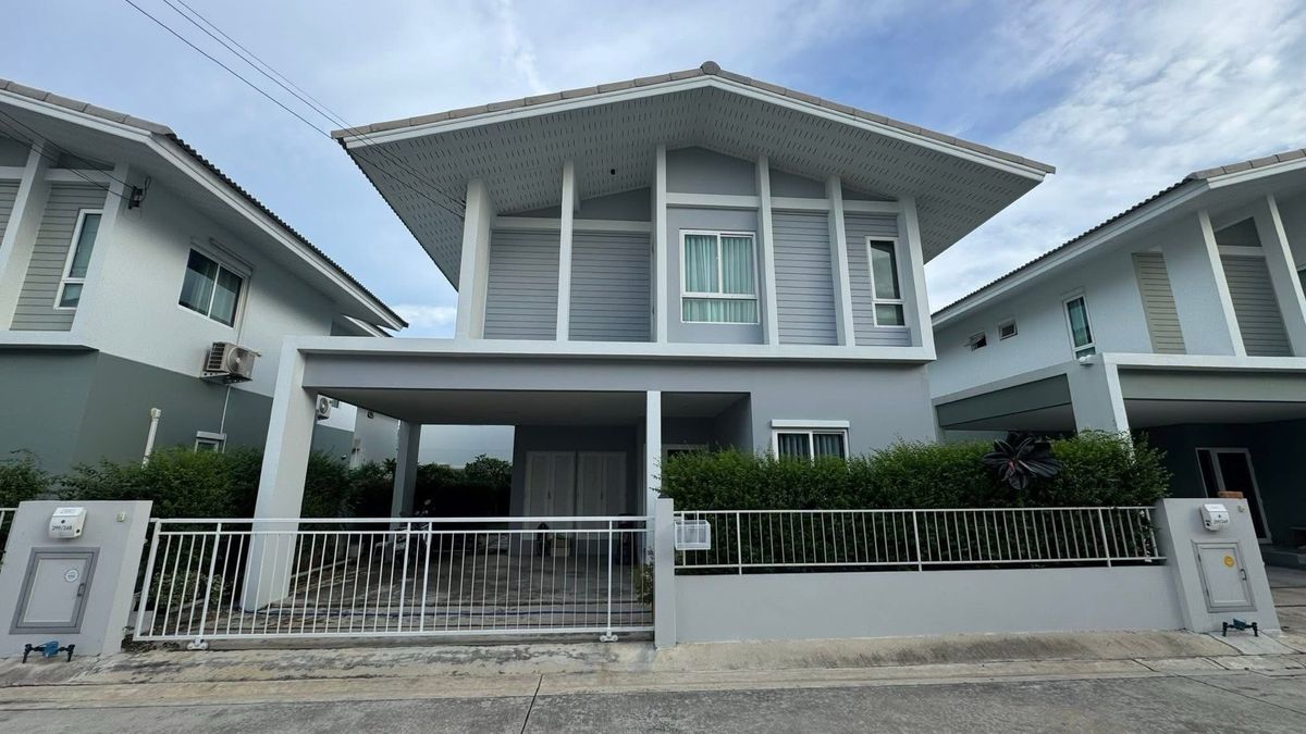 ให้เช่าบ้านมหาชัย สมุทรสาคร : 35K 🏡 บ้านเดี่ยวให้เช่า 3 ห้องนอน – หมู่บ้านคณาสิริ พระรามสอง –วงแหวน
