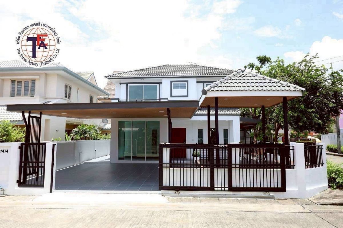 For SaleHouseNawamin, Ramindra : Sell ​​📍 2 -story detached house behind the corner of the village, Neber Home Sukhaphiban 5 renovated with the fir.
