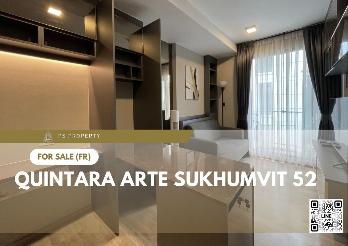 ขายคอนโดอ่อนนุช อุดมสุข : ขายด่วน 📍 Quintara Arte Sukhumvit 52 📍 เฟอร์นิเจอร์ และ เครื่องใช้ไฟฟ้าครบ ใกล้ BTS อ่อนนุช