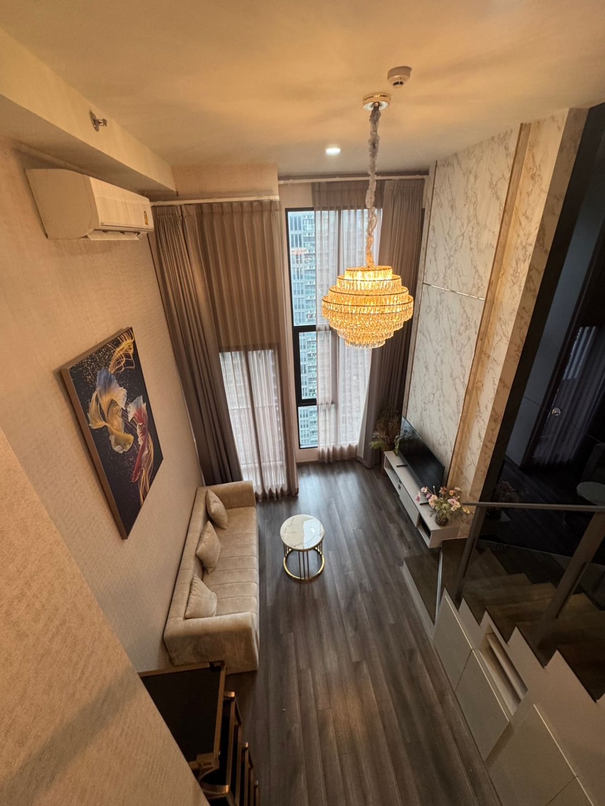 ให้เช่าคอนโดพระราม 9 เพชรบุรีตัดใหม่ RCA : 🔥 For Rent Duplex 1Bedrooms 🔥 Knightbrige Space Rama9