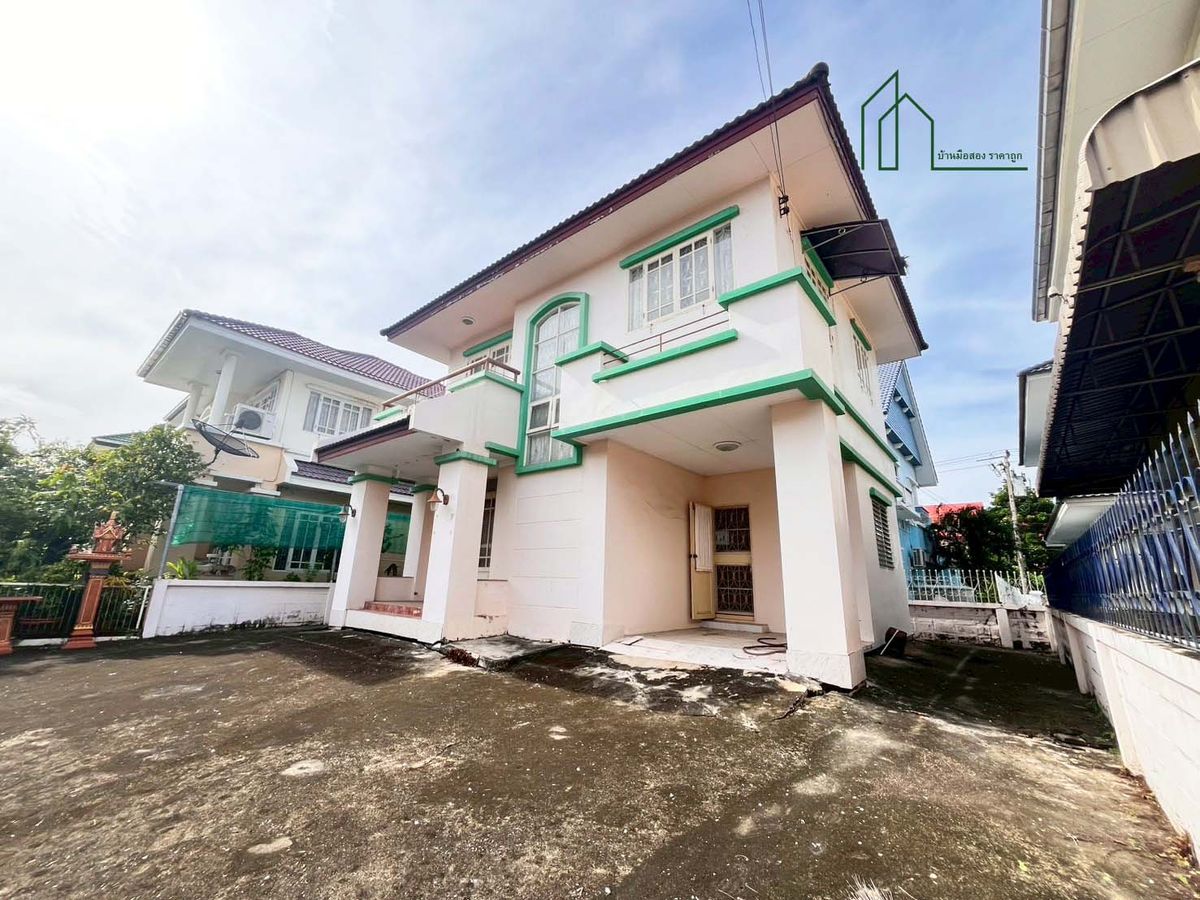 ขายบ้านสมุทรปราการ สำโรง : บ้านเดี่ยว 52 ตรว. วรารมย์ เทพารักษ์ ถนนบางพลี-คลองตำหรุ บ้านไม่เคยเข้าอยู่