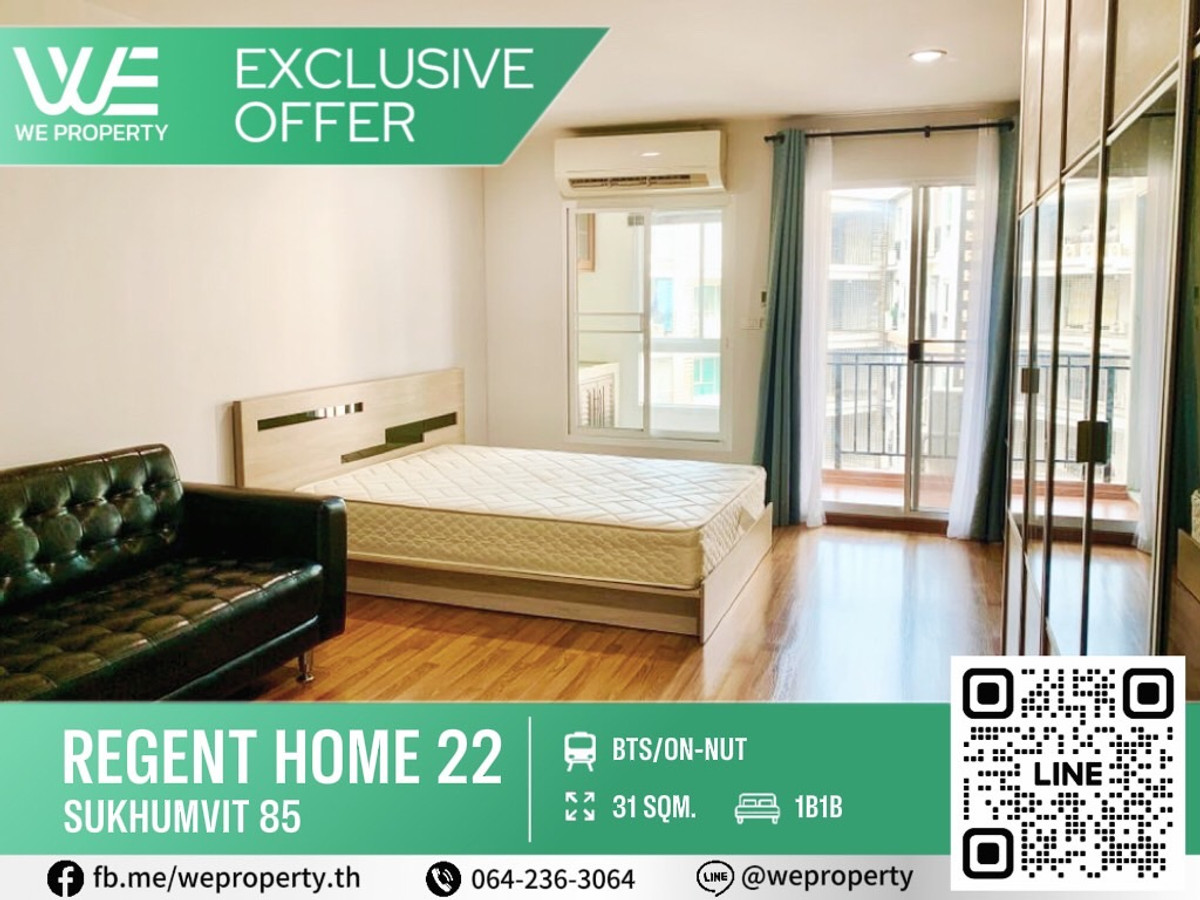 For SaleCondoOnnut, Udomsuk : Beautiful decoration room, very good price !! ⭐regent Home 22 Sukhumvit 85 (Regent Home 22 Sukhumvit 85)