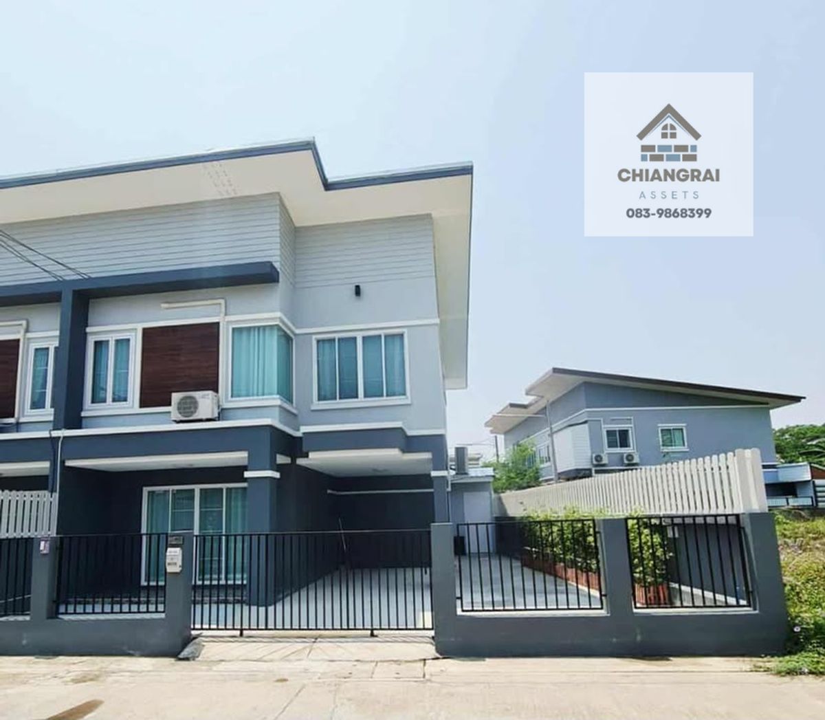 ให้เช่าทาวน์โฮมเชียงราย : ให้เช่าบ้านทาวน์โฮมหลังมุม ใกล้เซ็นทรัล-สนามบินเก่า 3ห้องนอน