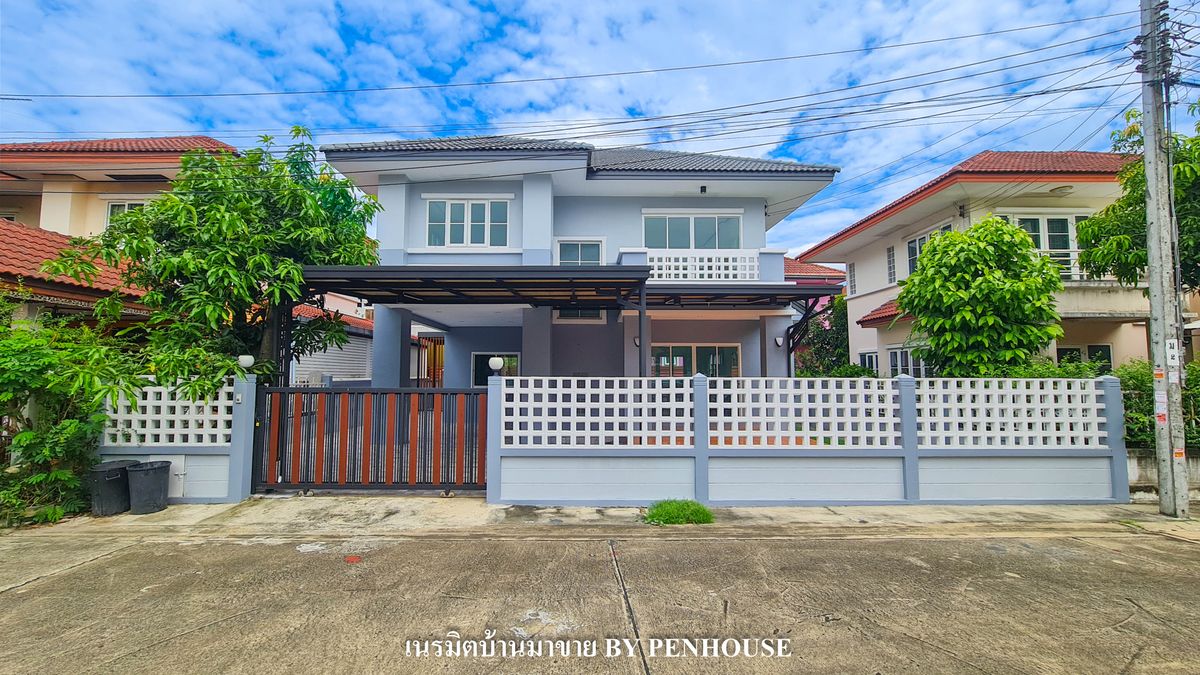 For SaleHouseNawamin, Ramindra : 2 -storey detached house for sale near Hathairat Expressway, The Sweet Garden Ville 2, Nong Rai Road, 3 renovations, ready to stay.