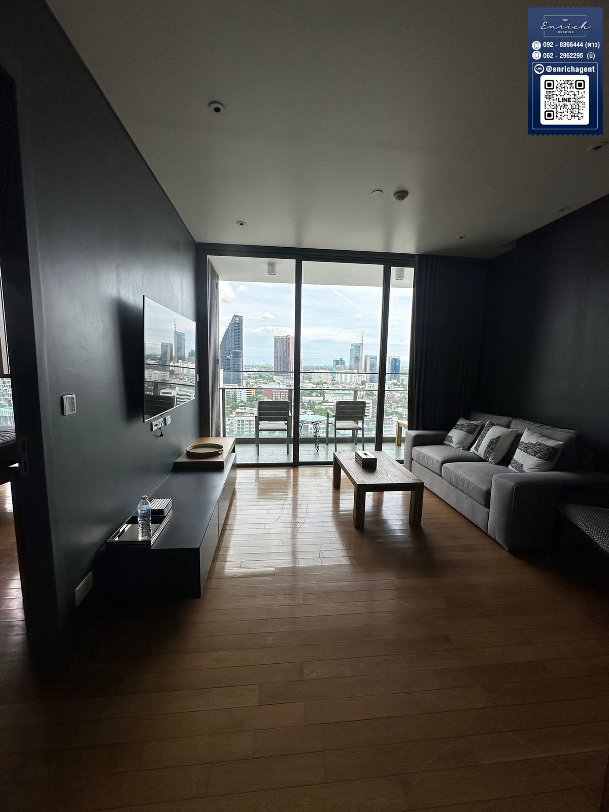 CondoSukhumvit, Asoke, Thonglor : 💙 Rent AEQUA Sukhumvit 49, beautiful room, wide balcony in the middle of BTS Thonglor 💙 Tel. 092-8366444 stars // line id: @enrichagent