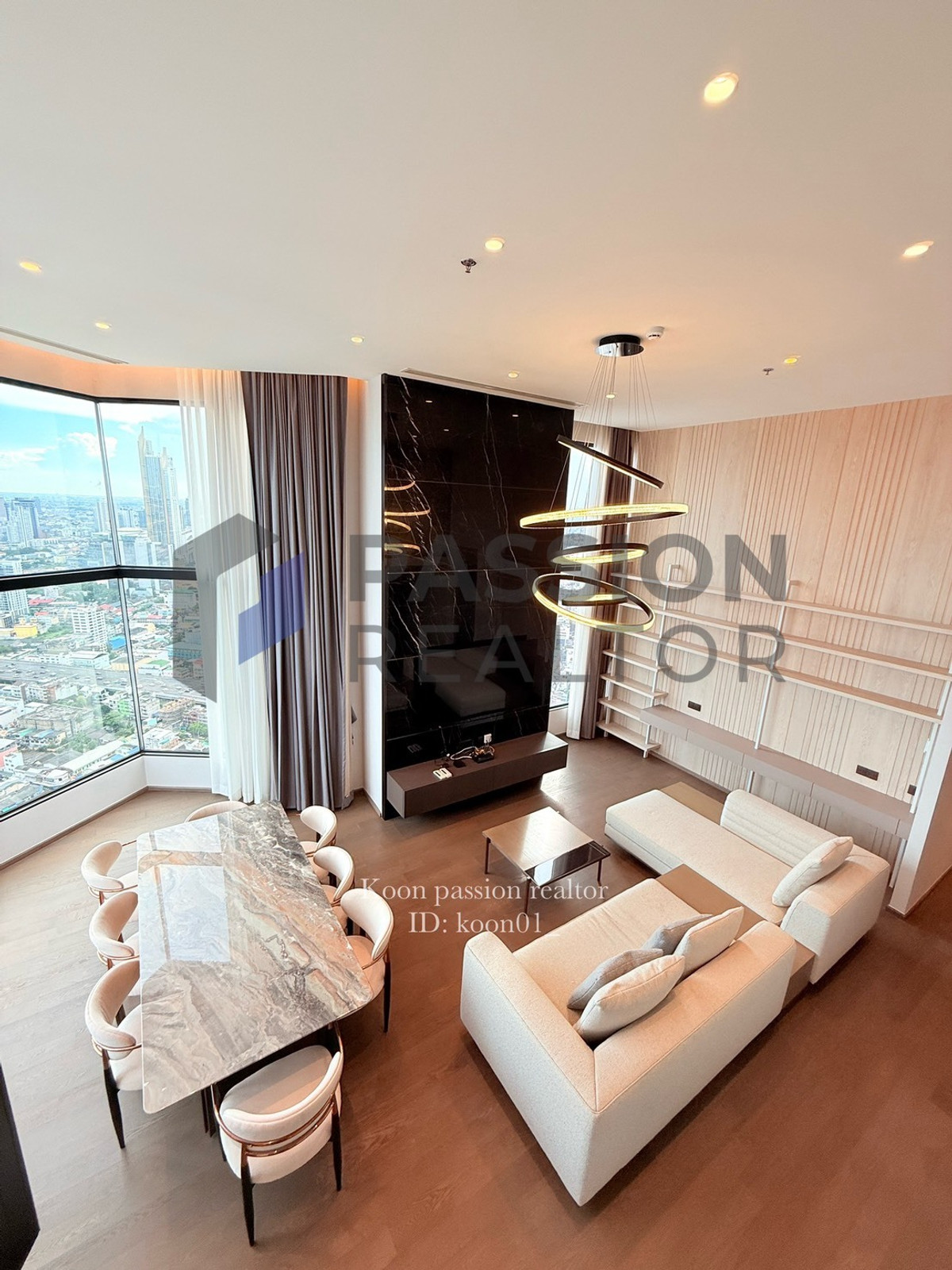 ให้เช่าคอนโดสยาม จุฬา สามย่าน : เช่า 🔥 PARK ORIGIN CHULA-SAMYAN 🏢 PENTHOUSE 3 ห้องนอน ขนาด 170 ตร.ม. 💰 ราคา 150,000 บาท/เดือน* ใกล้ MRTสามย่านและหัวลำโพง