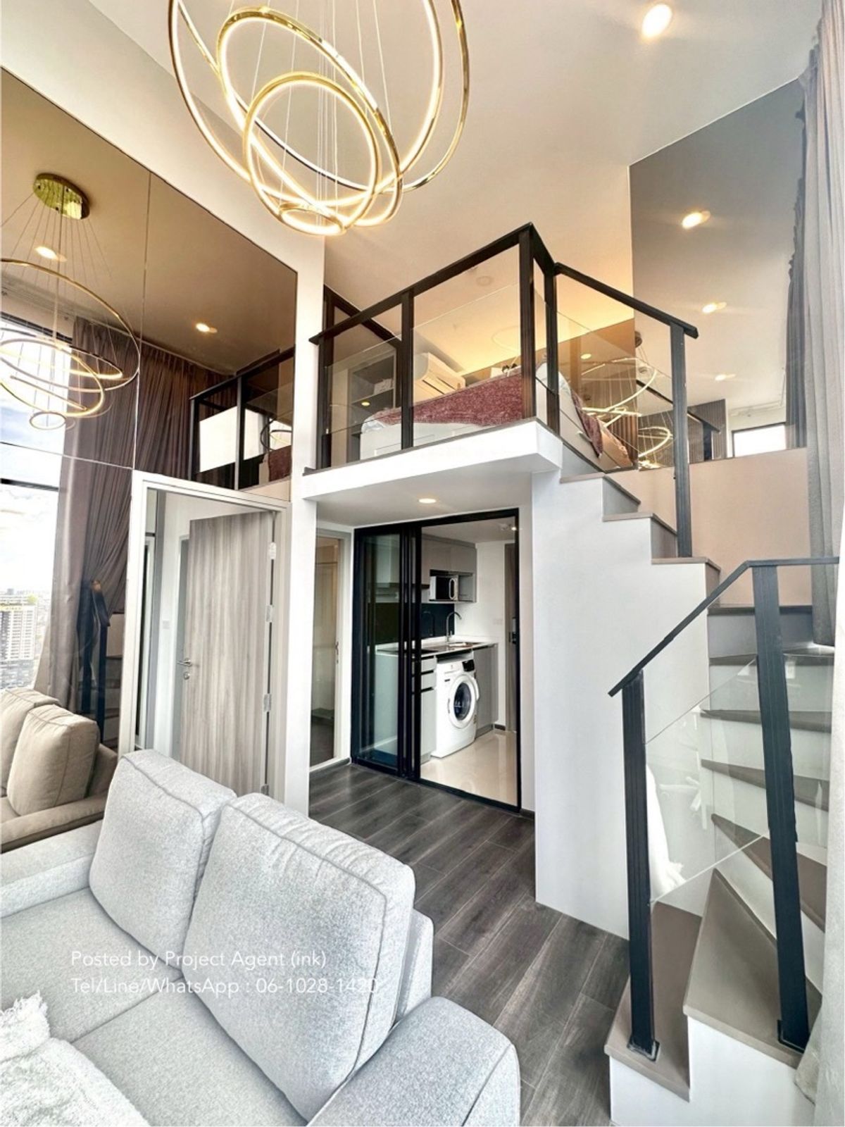 For RentCondoKasetsart, Ratchayothin : Urgent rent ❗️Duplex 2 bedrooms ready 𝐊𝐧𝐢𝐠𝐡𝐭𝐬𝐁𝐫𝐢𝐝𝐠𝐞 𝐒𝐩𝐚𝐜𝐞 𝐑𝐚𝐭𝐜𝐡𝐚𝐲𝐨𝐭𝐡𝐢𝐧