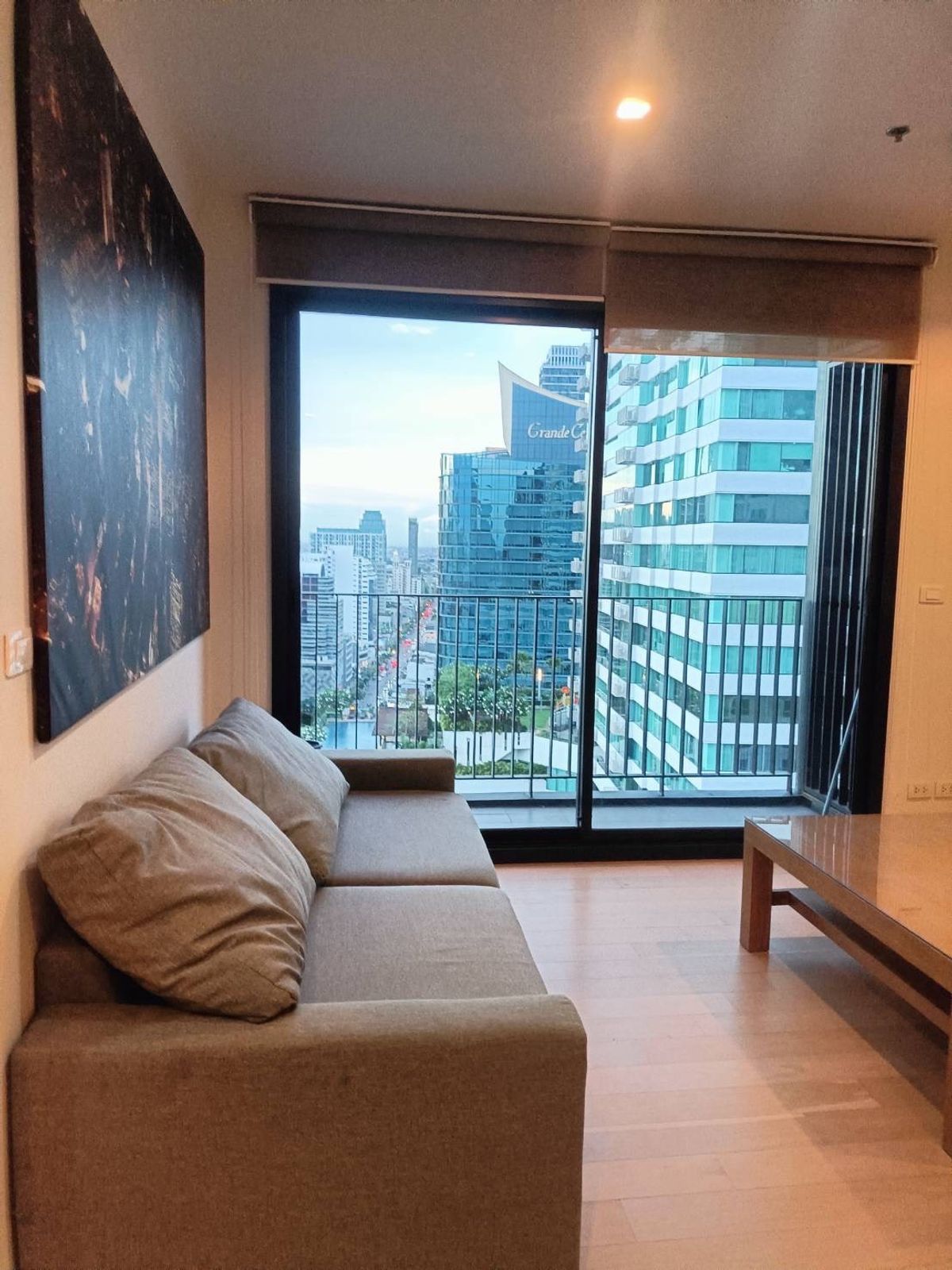 For RentCondoSukhumvit, Asoke, Thonglor : (For Rent)  2 Beds 2 Baths  80 Sqm. Fully furnished, unblock view - READY TO MOVE IN
