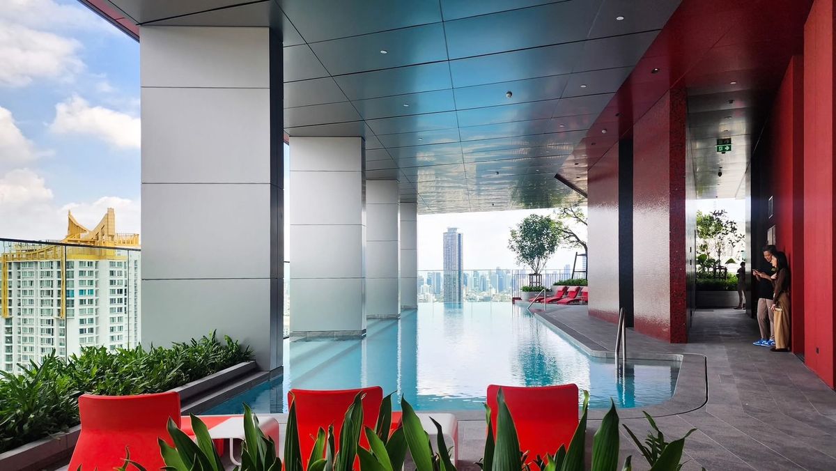 For SaleCondoRama9, Petchburi, RCA : 𝐂𝐨𝐧𝐝𝐨 In the heart of Rama 𝟵 ready to move in Guaranteed the most good price.